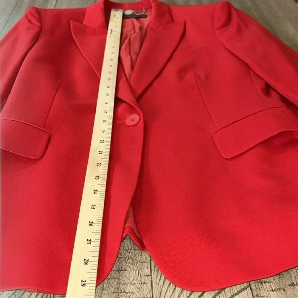 Ferrari 🏎️ Red Wool Blazer by Stella McCartney. Chic! 4 Convenient pockets!